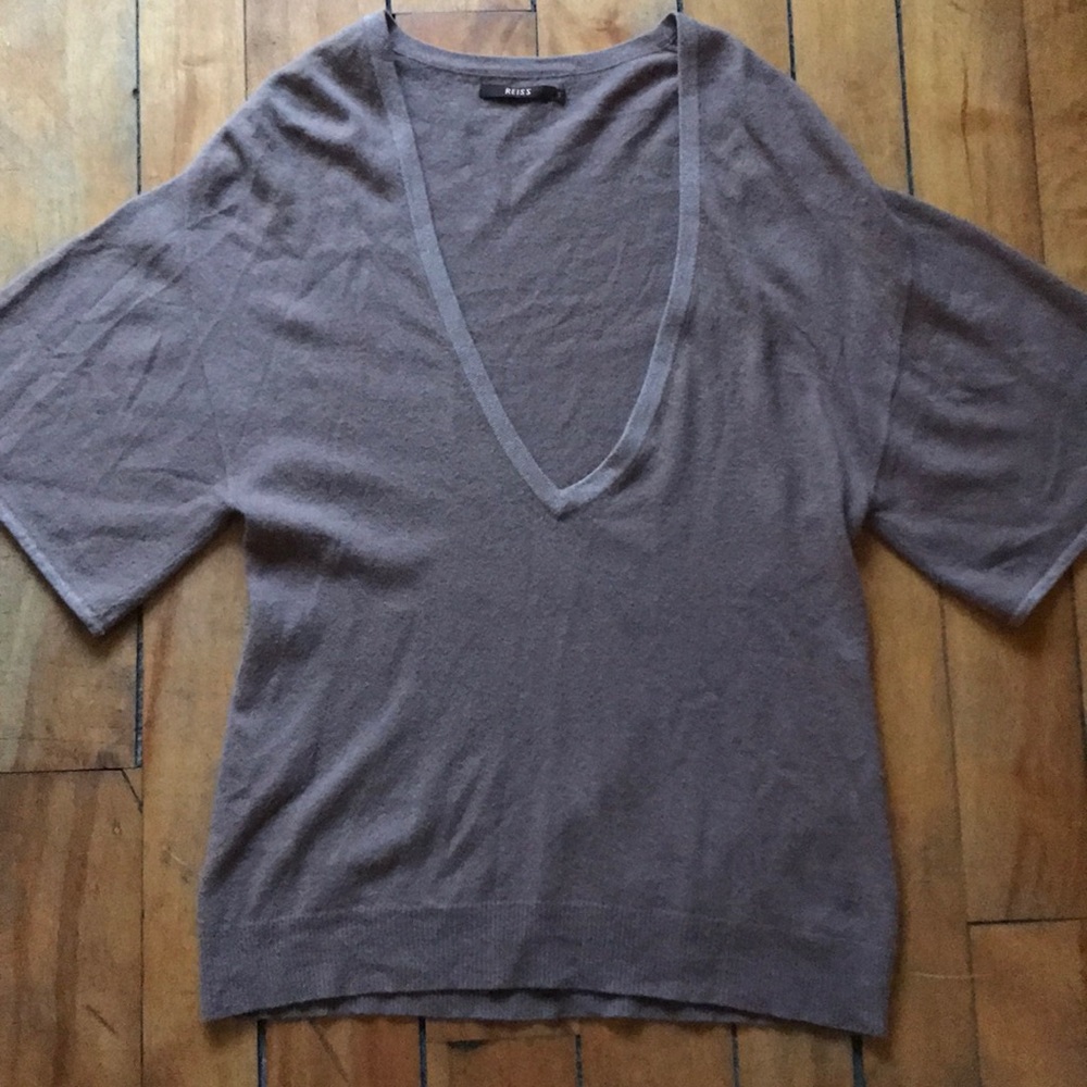 Reiss Lambswool Angora Casmere Blend Sweater
